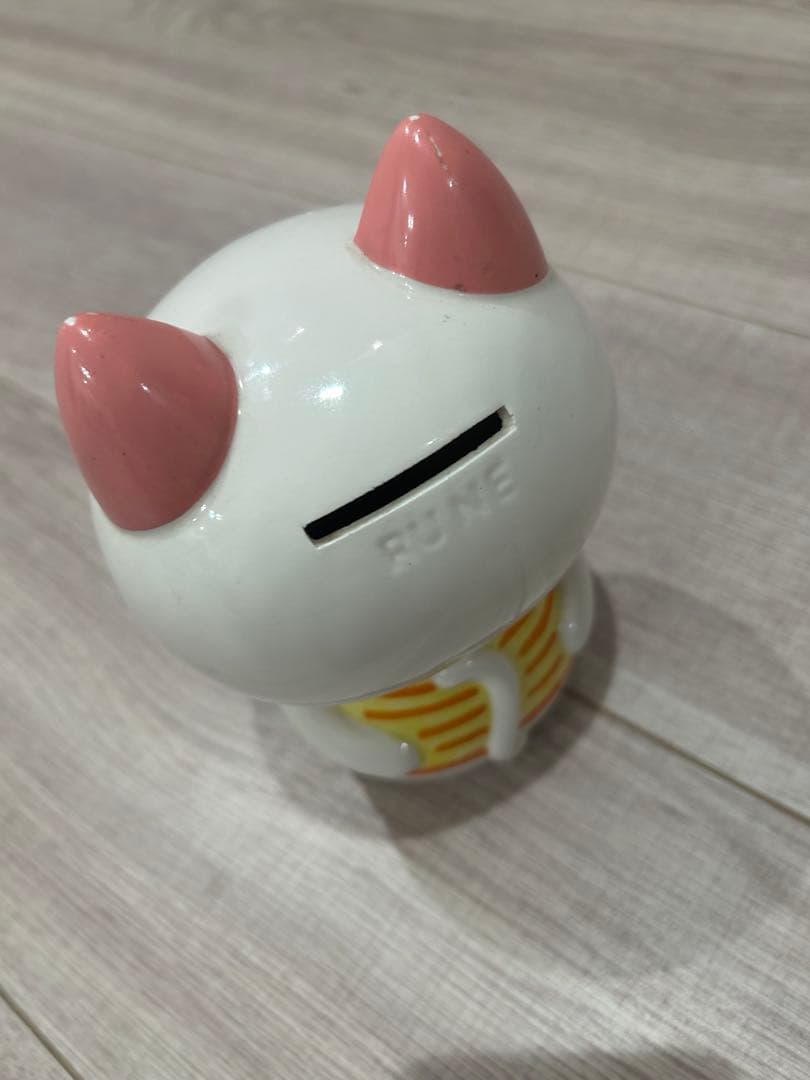 昭和レトロ　内藤ルネ 陶器製 ネコ 貯金箱 RUNE