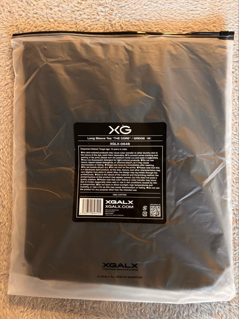 新品　未使用 XG THE CORE ロングスリーブT GREIGE Mサイズ
