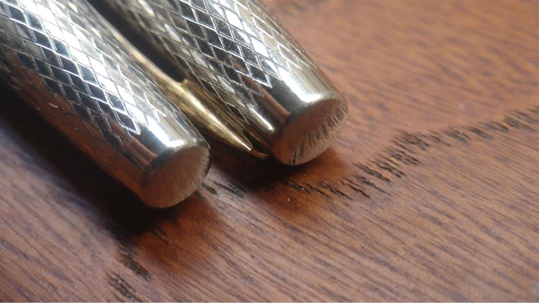 セーラー　ヴィンテージ万年筆　本体／シルバー　ペン先／18k