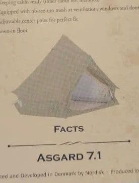 ★未使用品・ノルディスク 会員限定品・Nordisk Asgard 7.1 ★