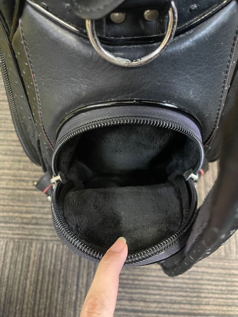 ゼクシオオーストリッチキャディバッグ　ゴルフバック　オーストリッチ　XXIO