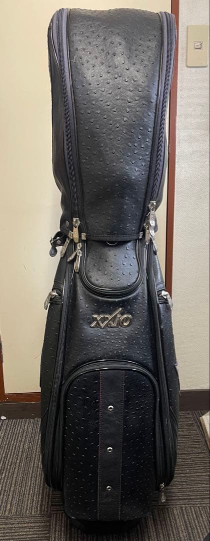 ゼクシオオーストリッチキャディバッグ　ゴルフバック　オーストリッチ　XXIO