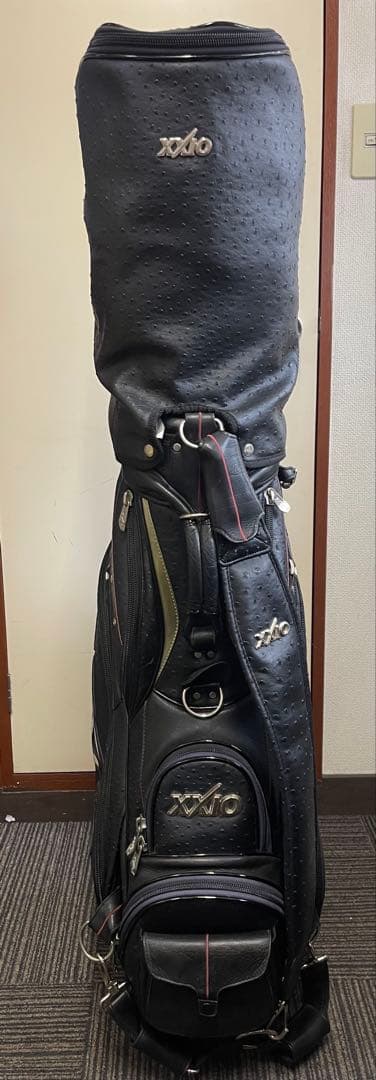 ゼクシオオーストリッチキャディバッグ　ゴルフバック　オーストリッチ　XXIO