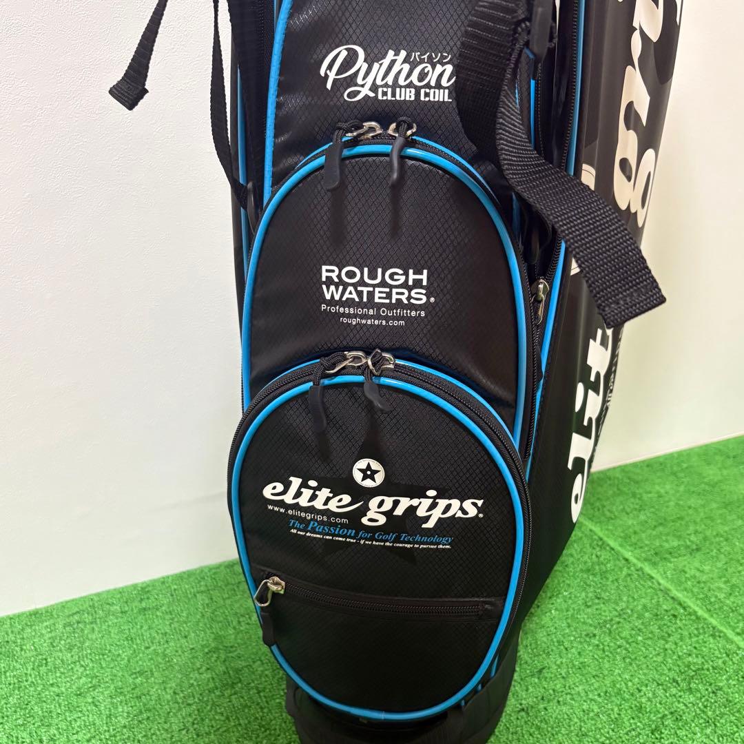 elite grips エリートグリップ 軽量キャディバッグ ブラック＆ブルー