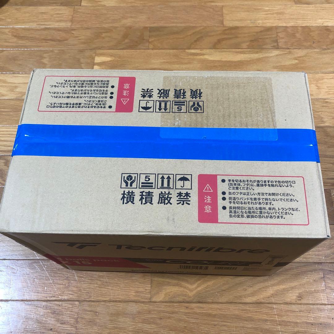 テクニファイバー コート1箱 15缶 60球入 硬式 テニスボール 練習球