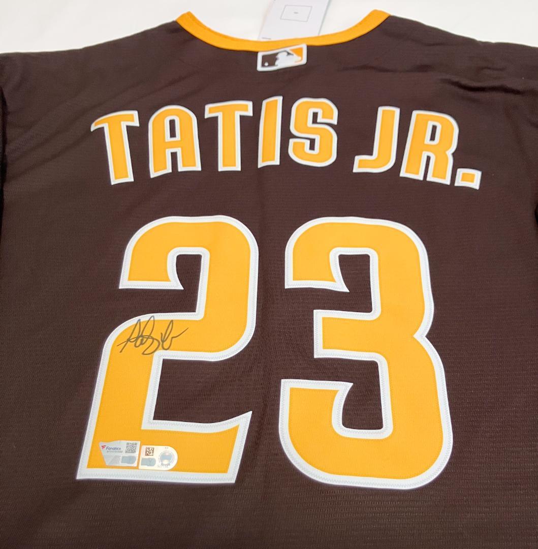 PADRESタティス Jr サイン ユニフォーム Fanatics フレーム付