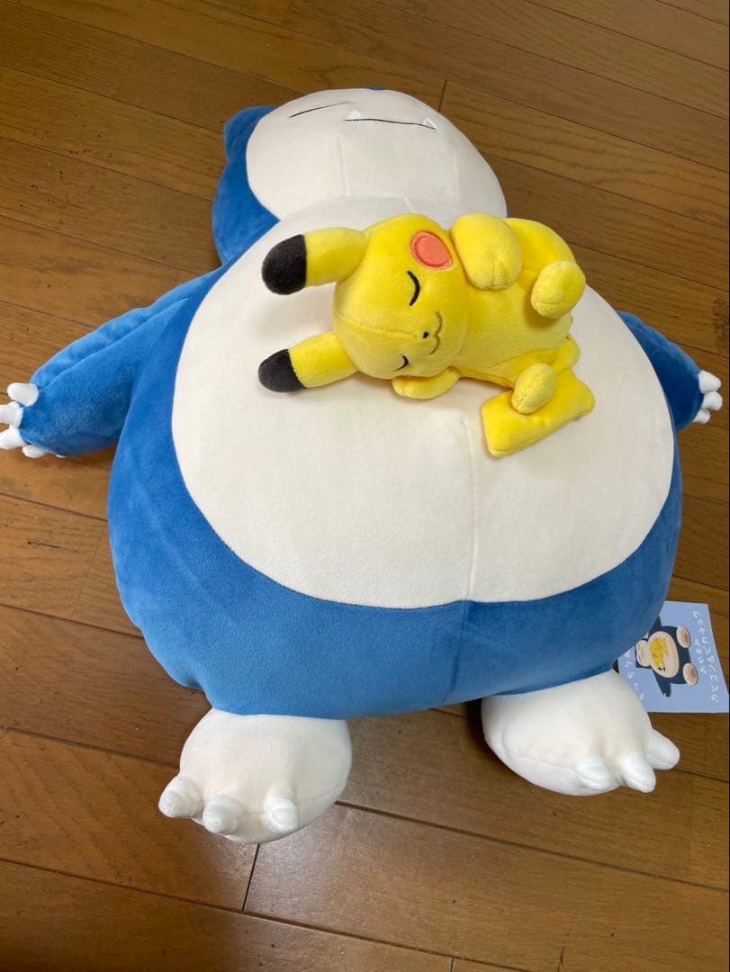 もっちりぬいぐるみ Pokémon Sleep おやすみカビゴン&ピカチュウ