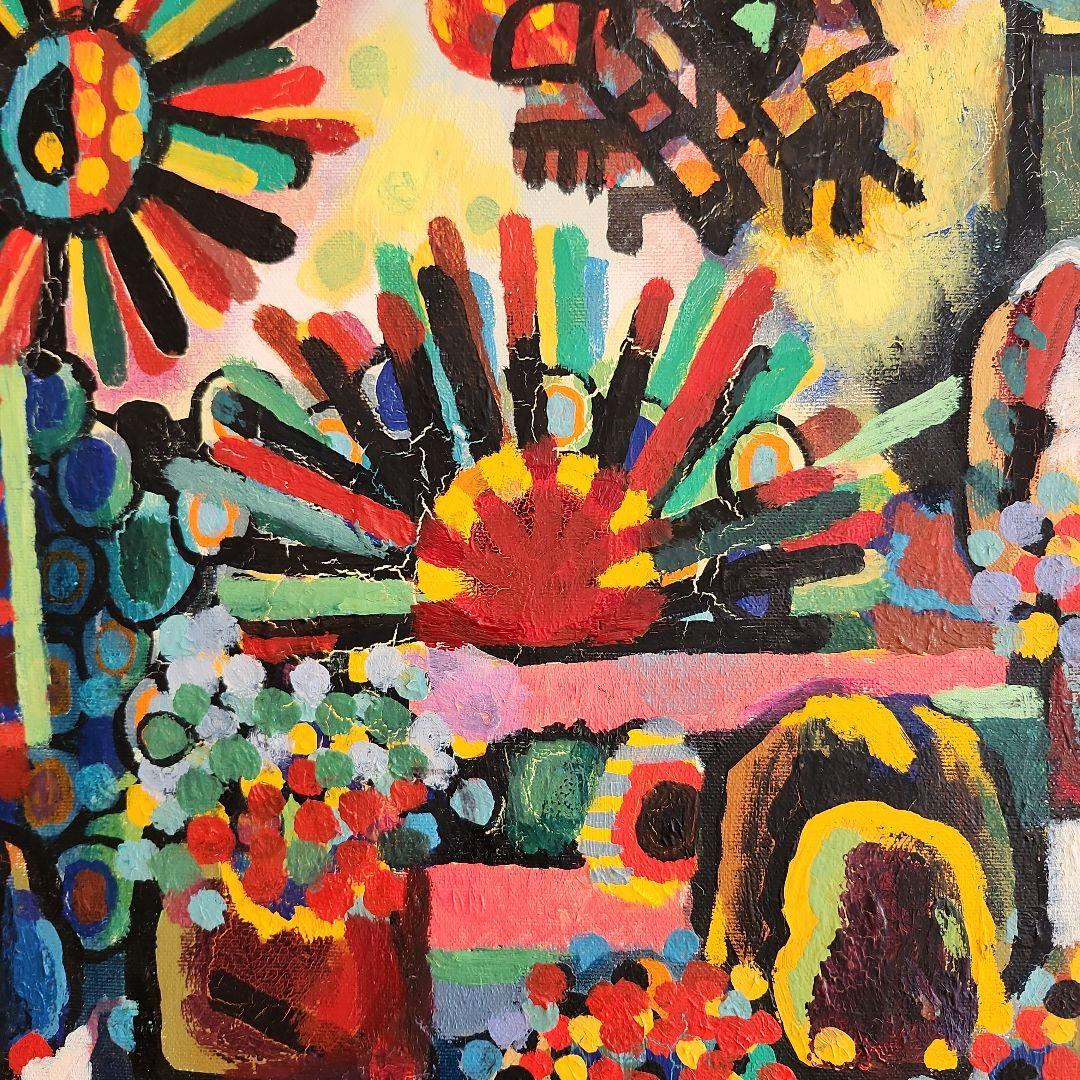 田渕眞兒　油絵　抽象画　抽象画シリーズ　No.20-