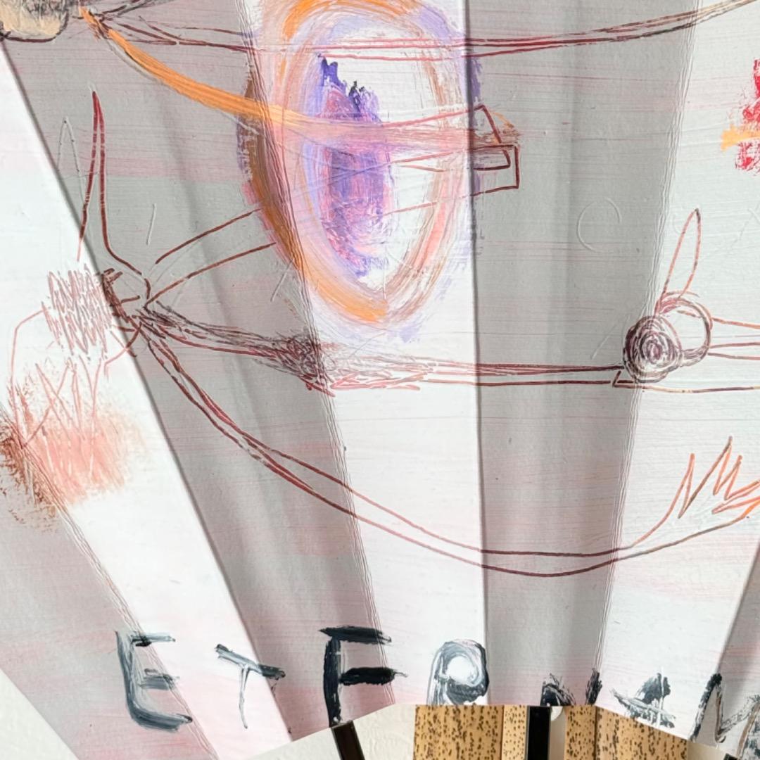 【師鯉江良二】中島勝乃利『eternamente 永遠に②』飾扇（宮脇売扇庵仕）