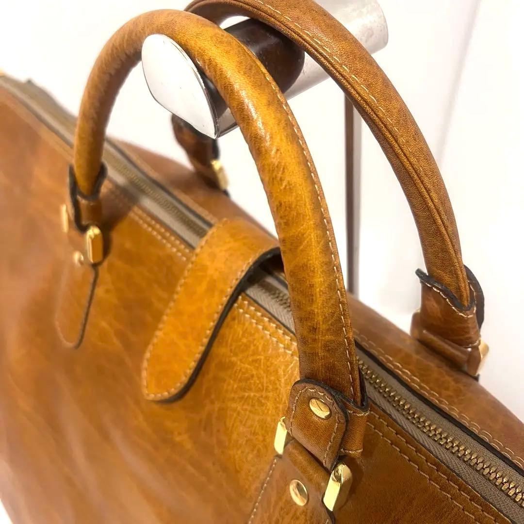 希少な金色 最高級 本革 GOLD PFEIL ボストンバッグ ドイツ製