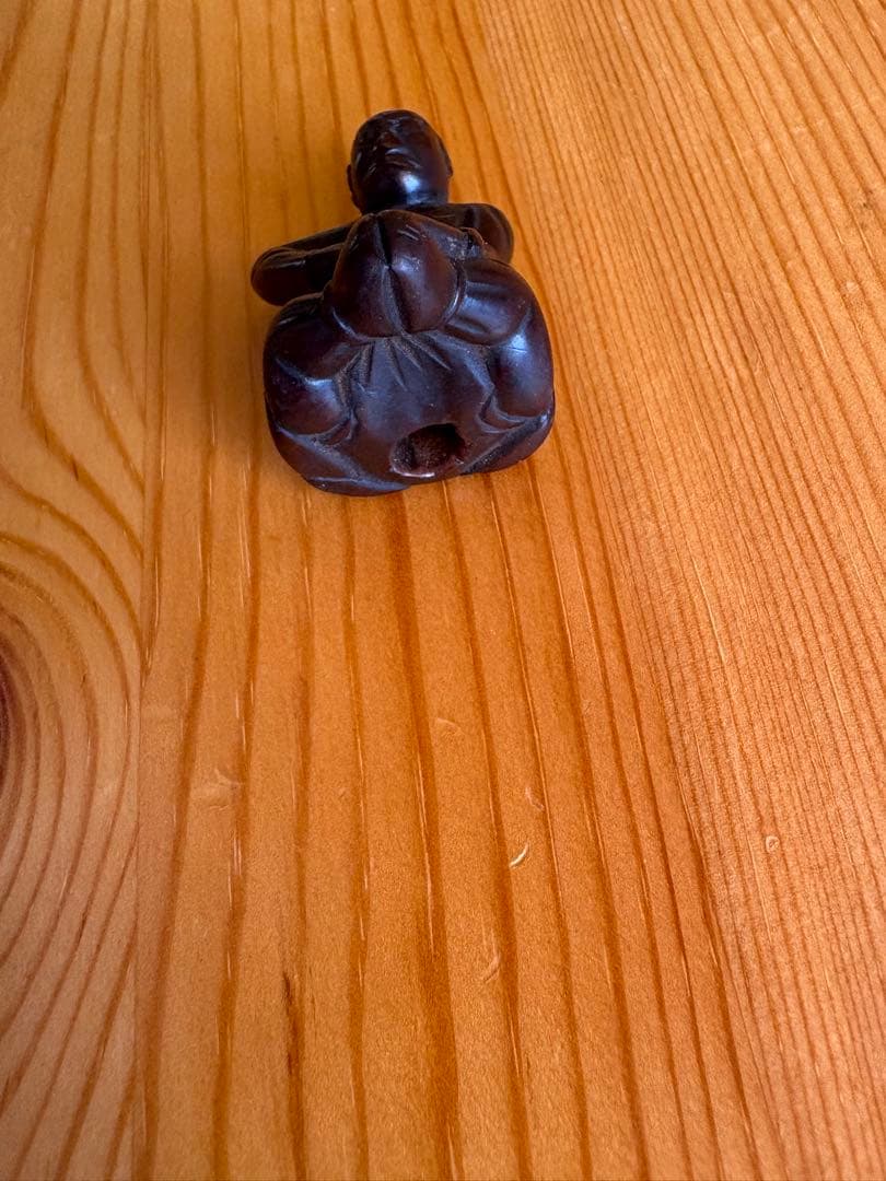 木製彫刻 根付　人物　希少品