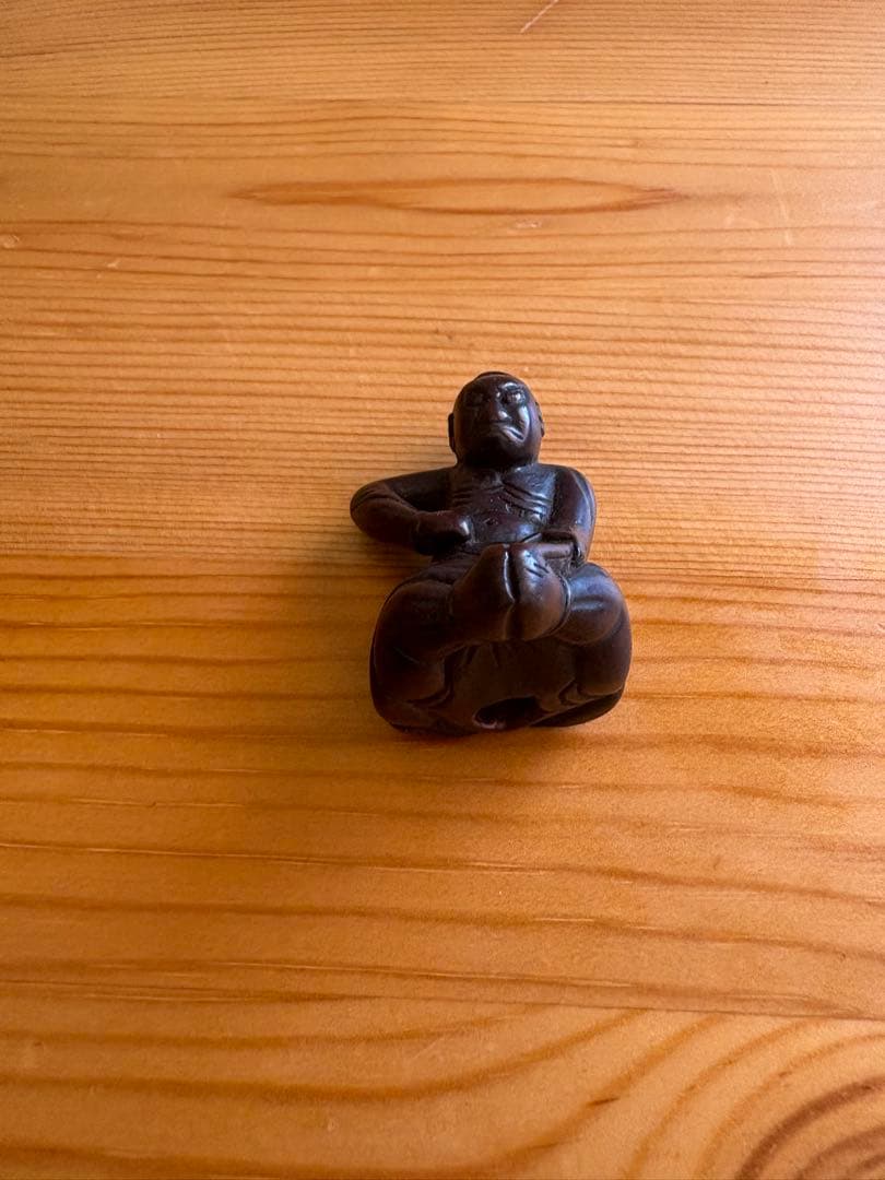 木製彫刻 根付　人物　希少品
