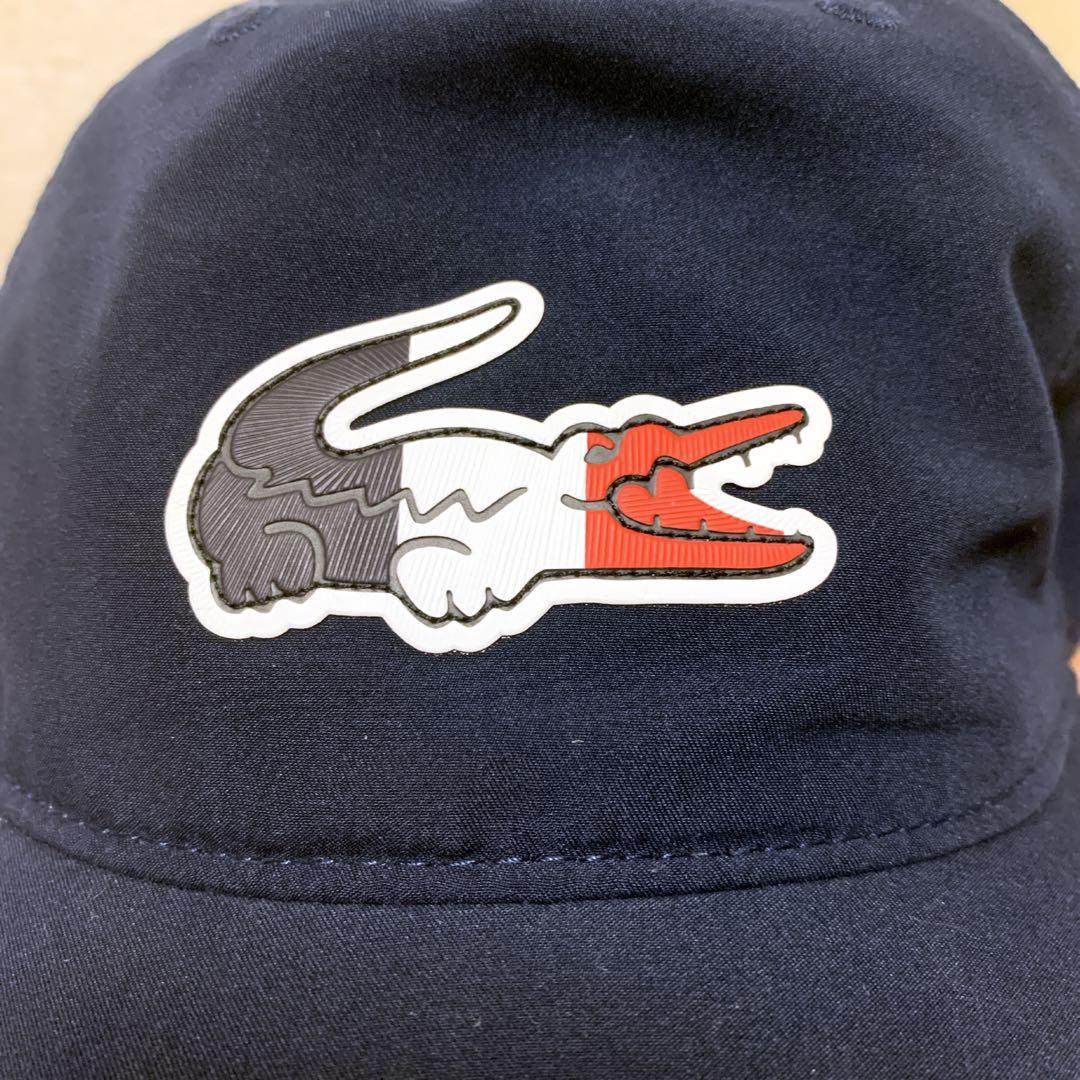 【美品】LACOSTE SPORT★ラコステ★デカワニ★トリコロール★キャップ