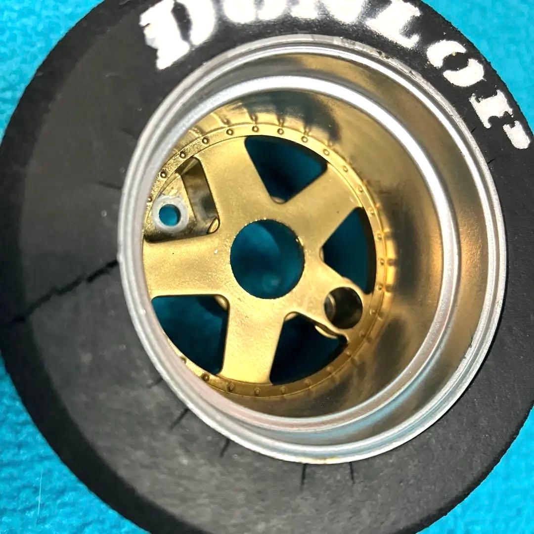 タミヤ RCカー ボディ & タイヤホイール ポルシェ956 塗装ミスあり