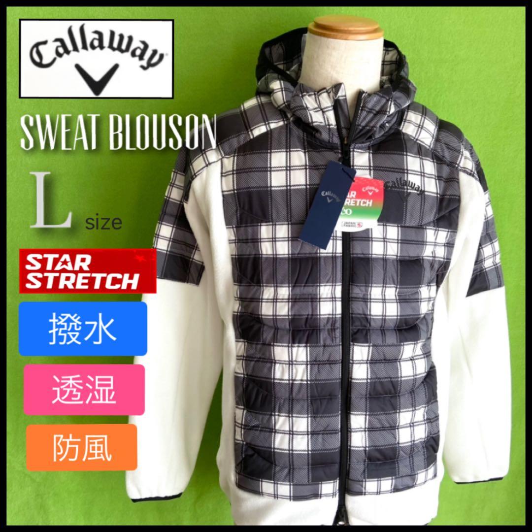 キャロウェイ メンズL 中綿 スウェット ブルゾン ジャケット 撥水 防寒 保温