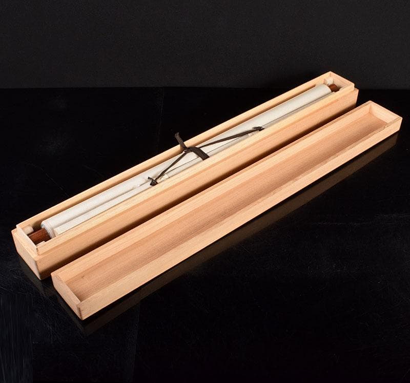 中国　掛軸　斉白石　水墨画　海老図　C　4142B