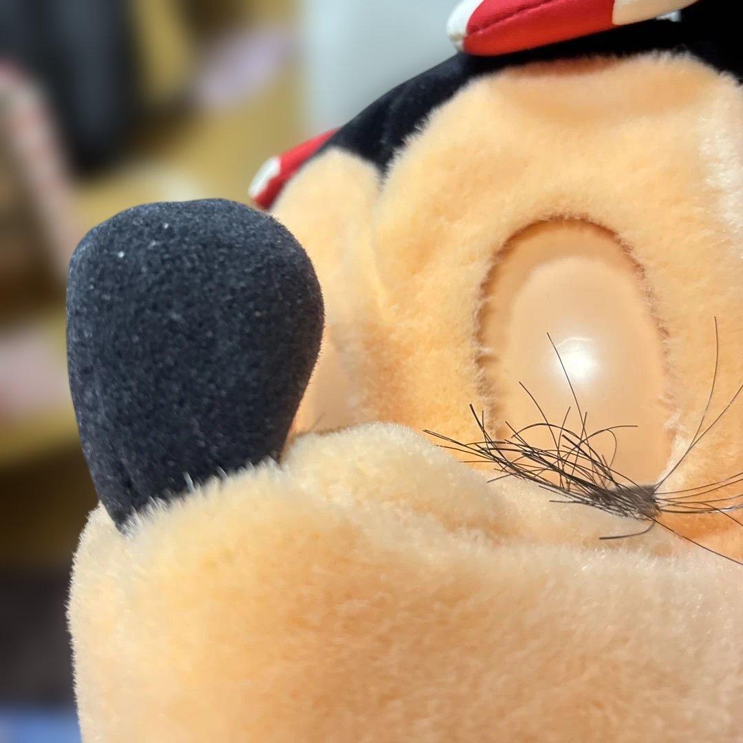 希少　レトロ　特大　ミッキー＆ミニーマウス　フェイスアクションパペット　70cm