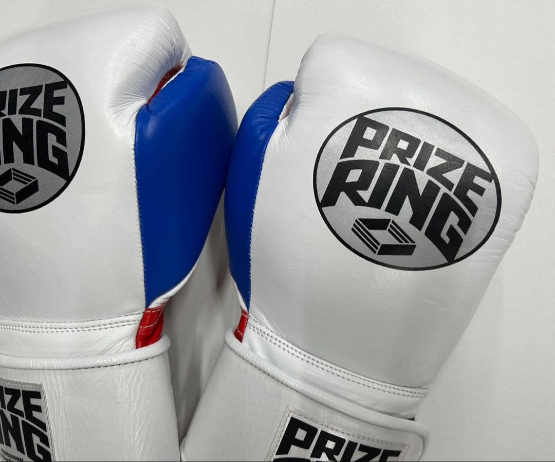 プライズリング　ボクシンググローブ　本革製 10oz 白