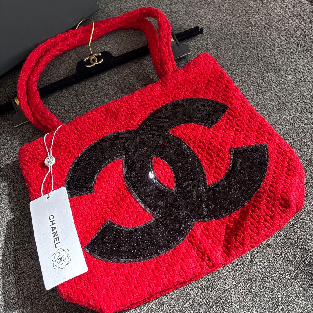T*た様 新品未使用♡CHANEL ノベルティトートバッグ ビッグココマーク レ