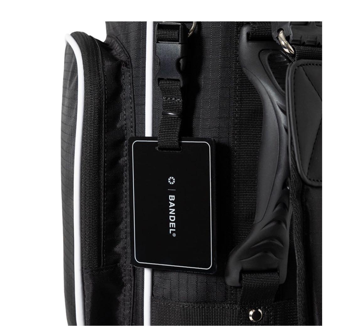 【新品・タグ付き】完売品 BANDEL キャディバッグ 黒×白 パイピング