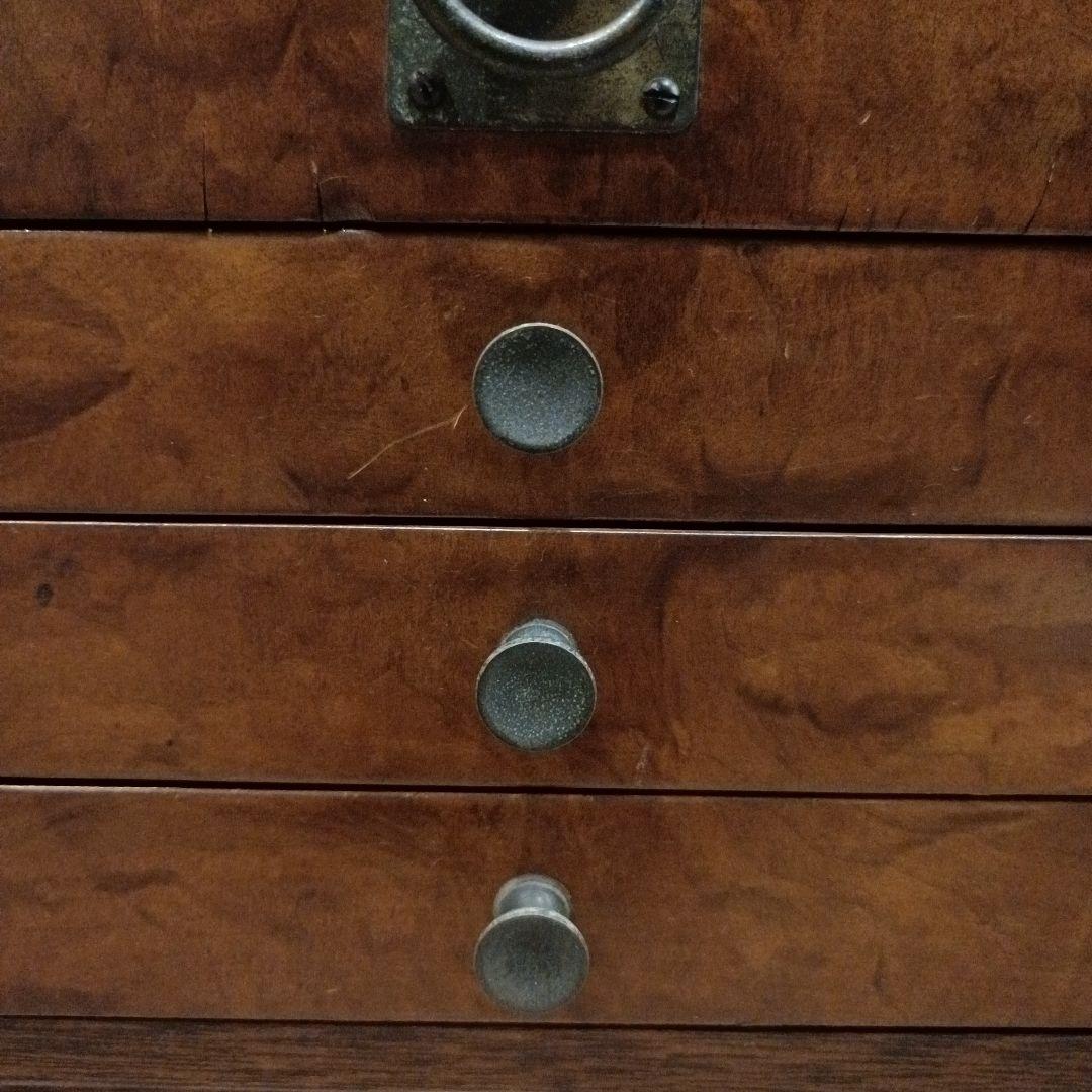 ビンテージスタイル　木製タンス 6段引き出し