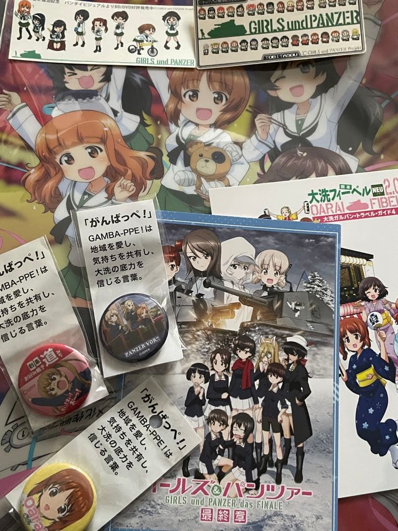 ガルパン ガールズ&パンツァー 缶バッジ シール クリアファイル ポストカード