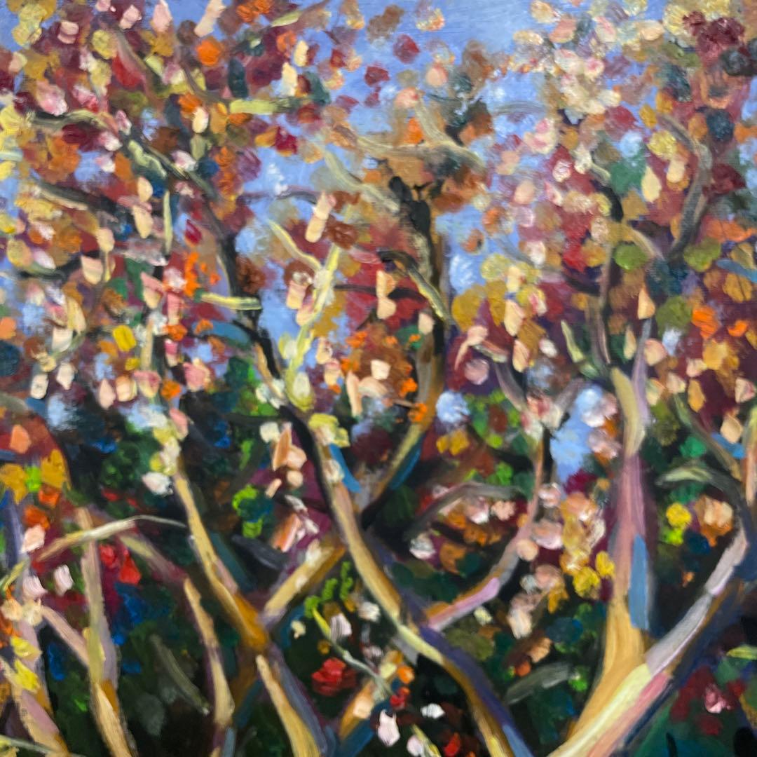 油彩画 樹木 F10サイズ