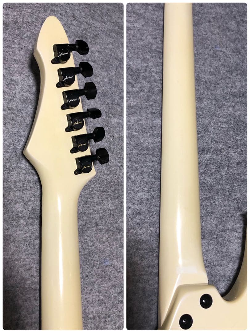 フル調整　アリアプロ2 VANGUARD ホワイト　フロイドローズ　エレキギター