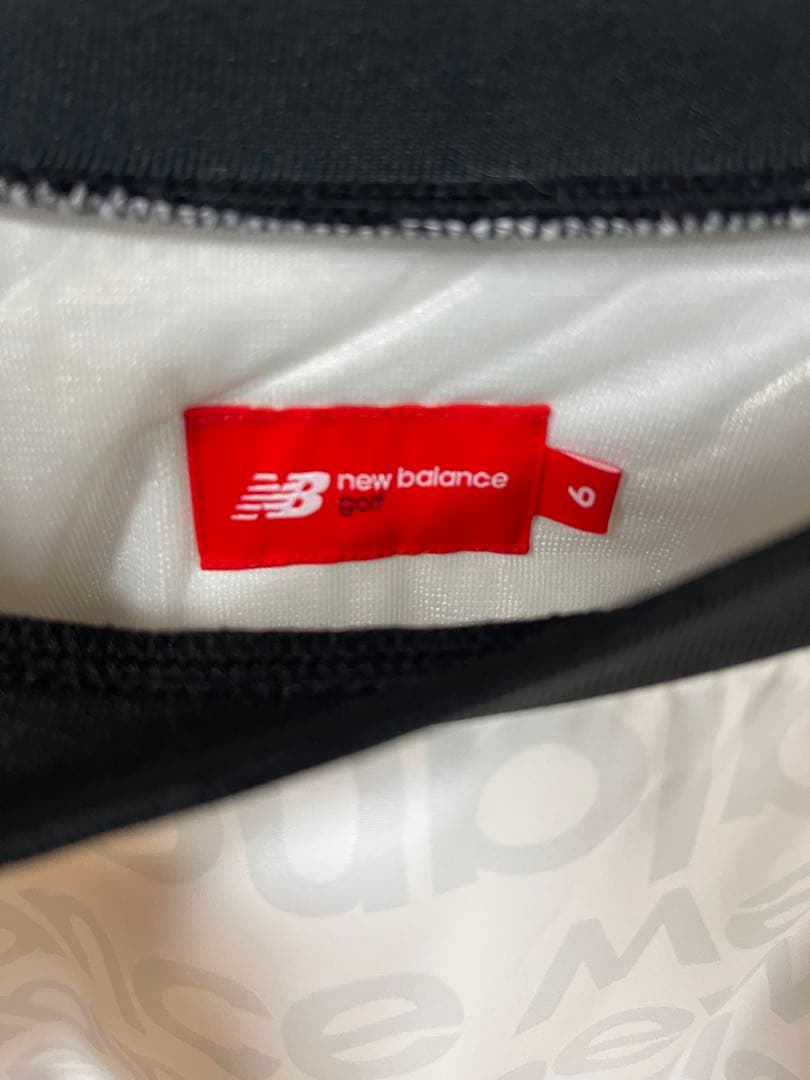 【超美品❣️】ニューバランスゴルフ 2WAY中綿ジャケット 白　ロゴ総柄