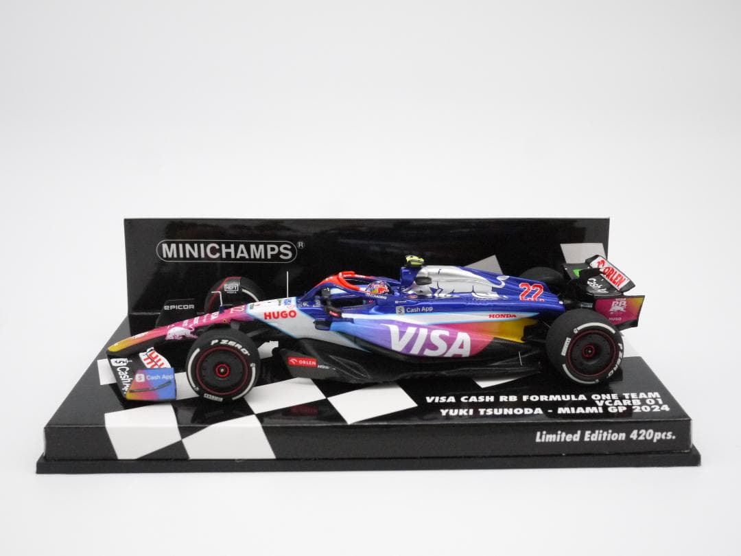 1/43 ビザキャッシュアップ RB VCARB 01 マイアミGP 角田裕毅