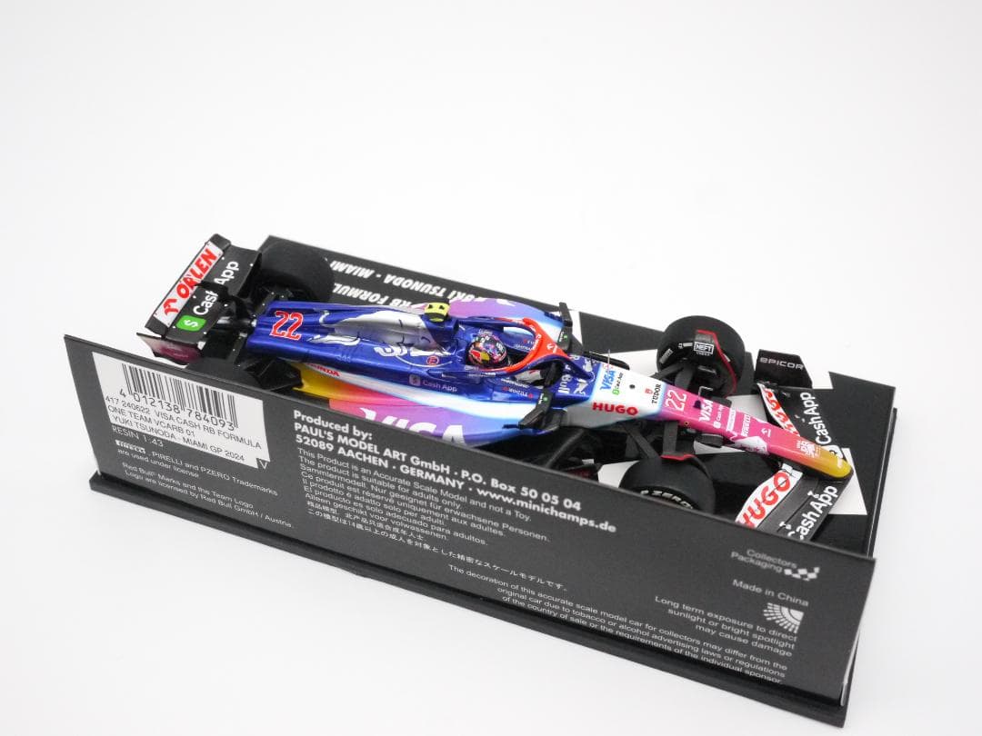 1/43 ビザキャッシュアップ RB VCARB 01 マイアミGP 角田裕毅