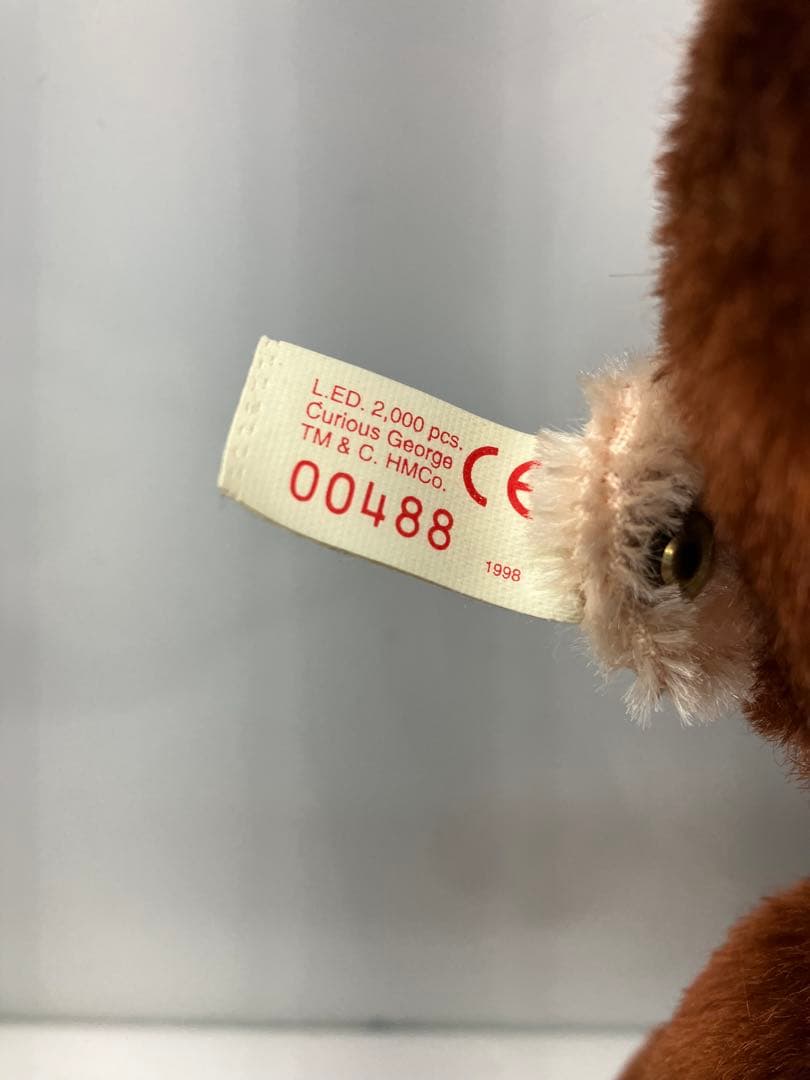 ヴィンテージ　1998 シュタイフ製 サル モンキー ぬいぐるみ 番号00488