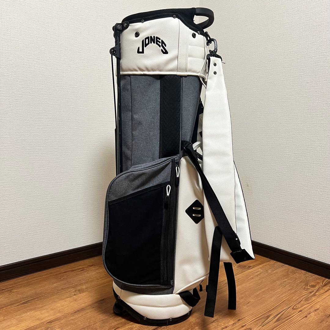 JONES キャディバッグ ホワイト/グレー