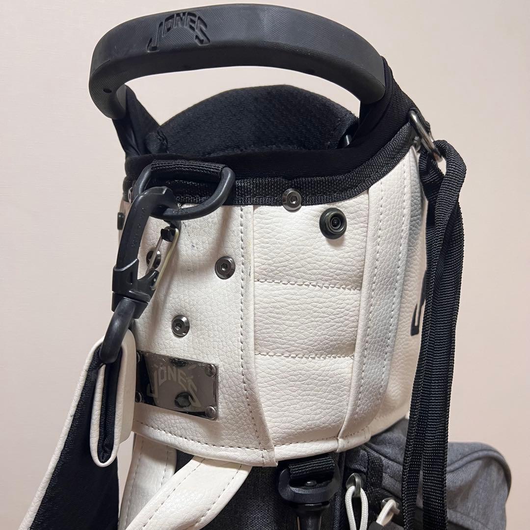 JONES キャディバッグ ホワイト/グレー
