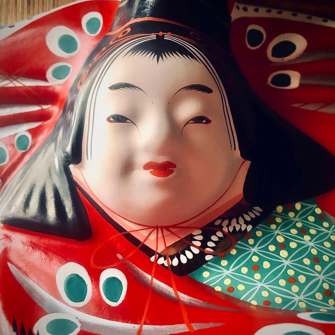 古玩 福島県 郷土玩具 堤人形 つゝみ人形 三番叟 土人形 芳賀強 伊達騒動