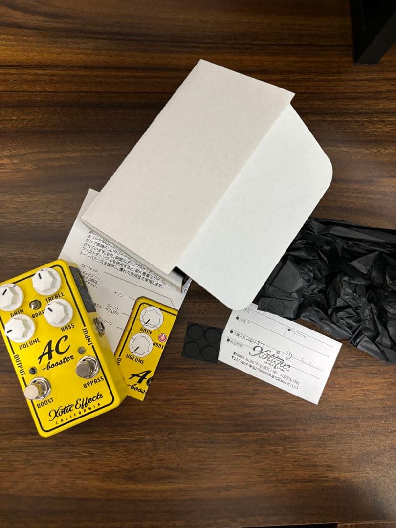 Xotic AC Booster V2 オーバードライブ