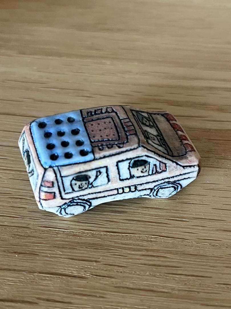 陶器製クルマの置物4点セット