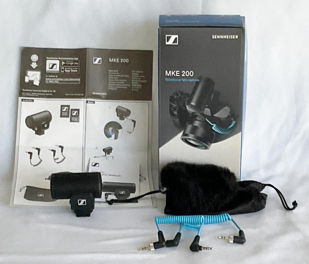 美品◆Sennheiser ゼンハイザー MKE 200◆指向性オンカメラマイク