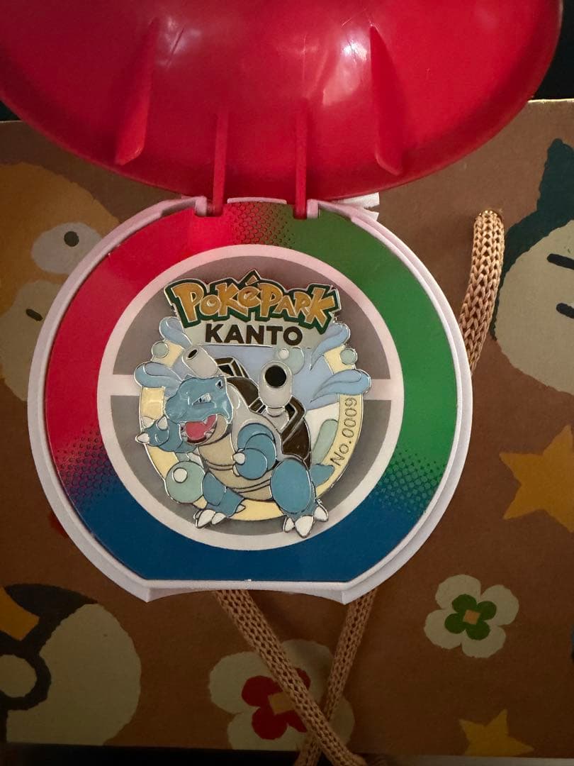 ポケパーク KANTO カメックス ピンバッジ No.0009