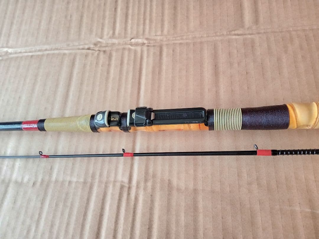 チヌ竿　筏竿　かぶせ釣り　ハンドメイド　布袋竹