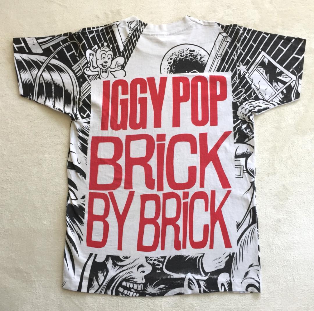 ビンテージ Iggy Pop Brick by Brick 総柄Tシャツ