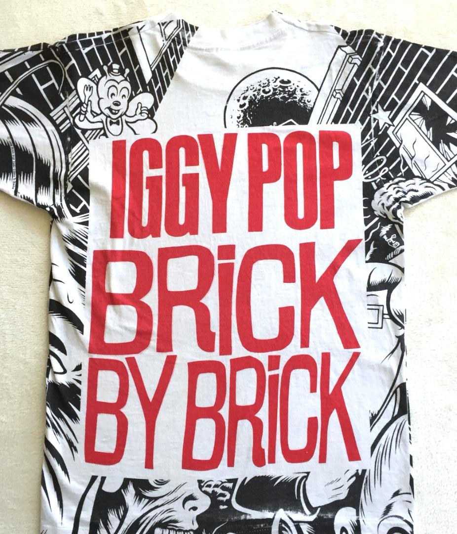 ビンテージ Iggy Pop Brick by Brick 総柄Tシャツ