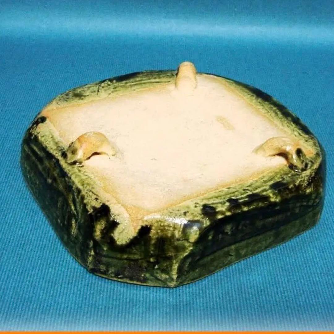 329『織部 四方隅切型 鉢』　/骨董品 古美術 古玩 アンティーク