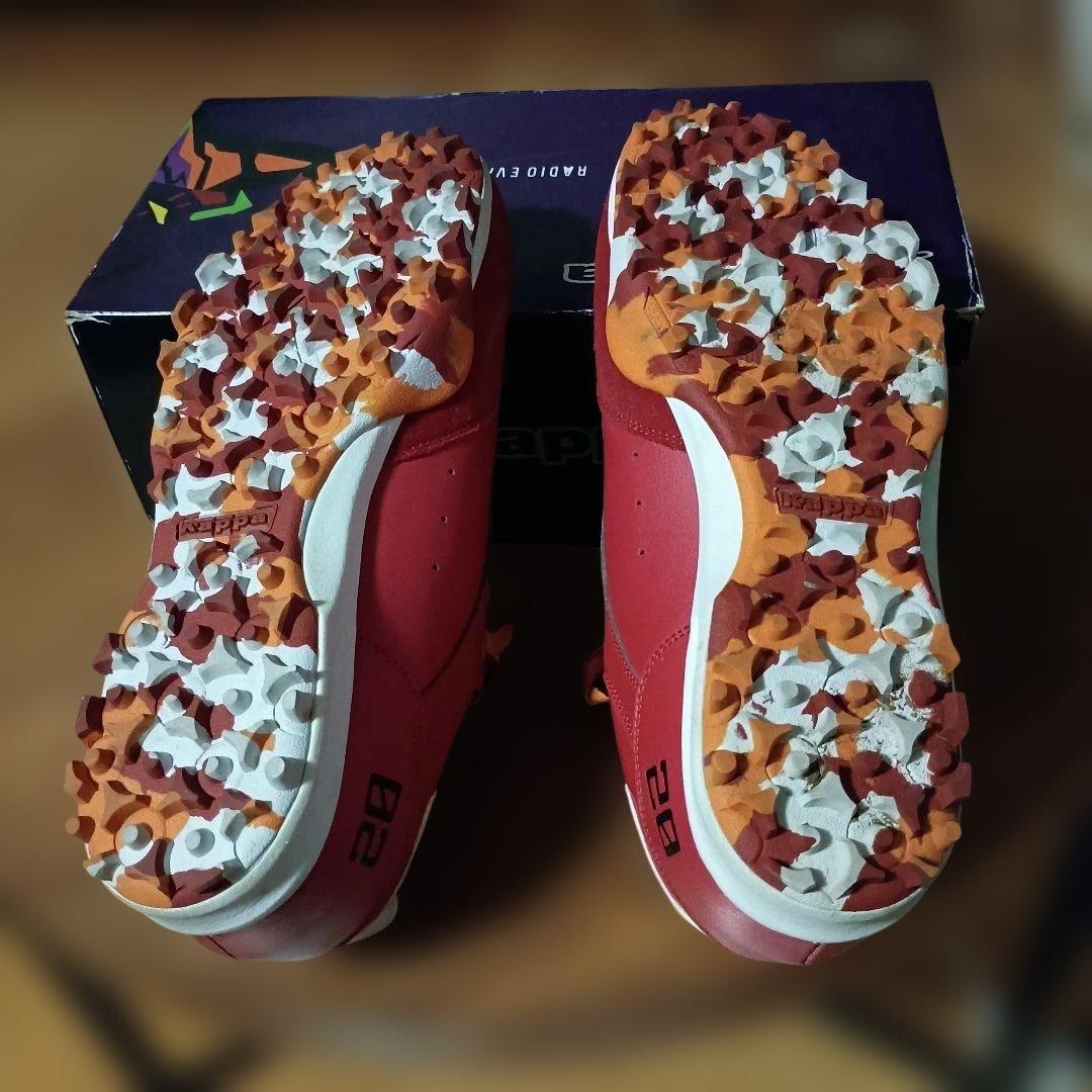 【即決値下げ】Kappa EVAコラボ レッド golf スニーカー