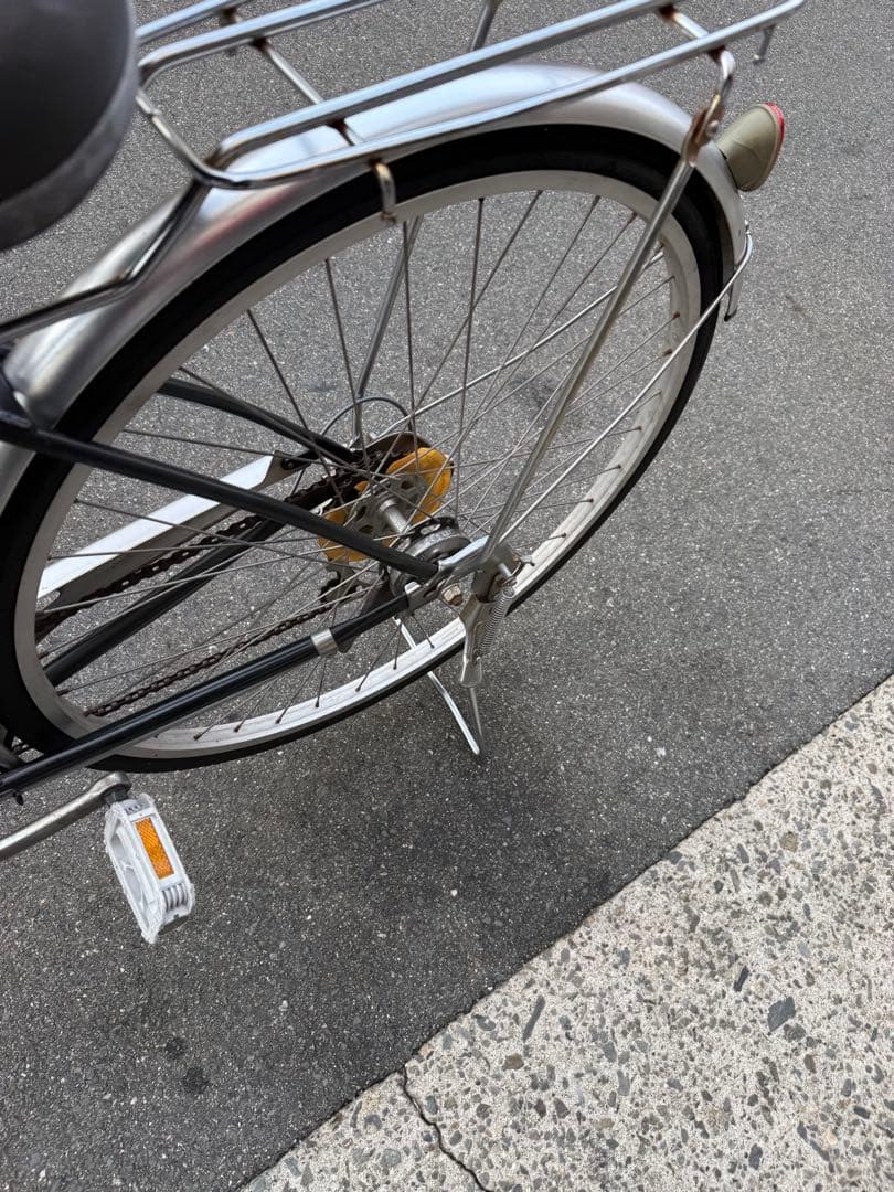 159 自転車 大阪市 【引取り限定】 美品 27インチ 変速付き