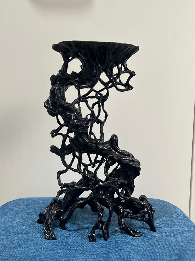 黒色樹脂製置物 鉢台 BONSAI-POT-STAND