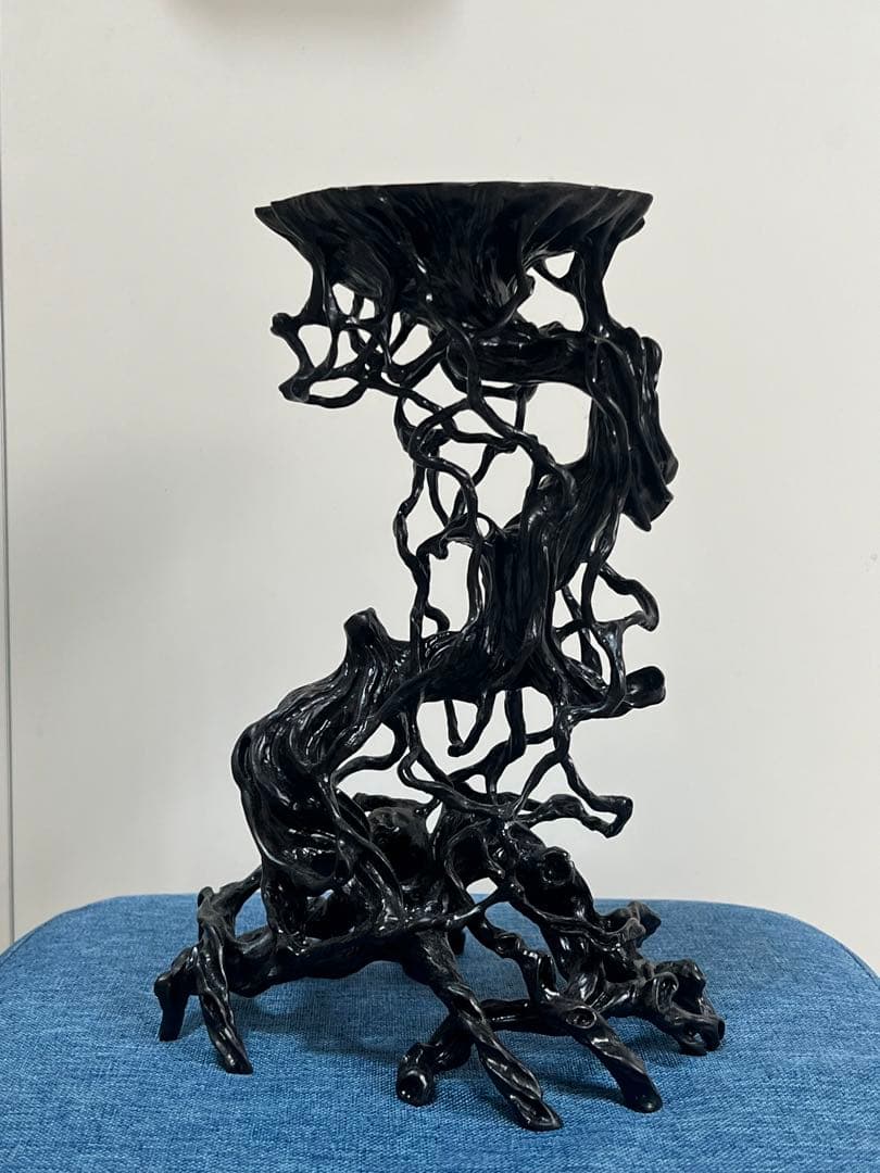 黒色樹脂製置物 鉢台 BONSAI-POT-STAND