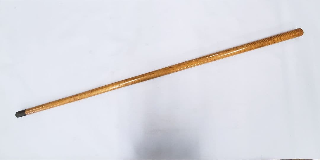 カーリーメープル　虎杢　トラ目　キュー　杖　材木　極トラ目