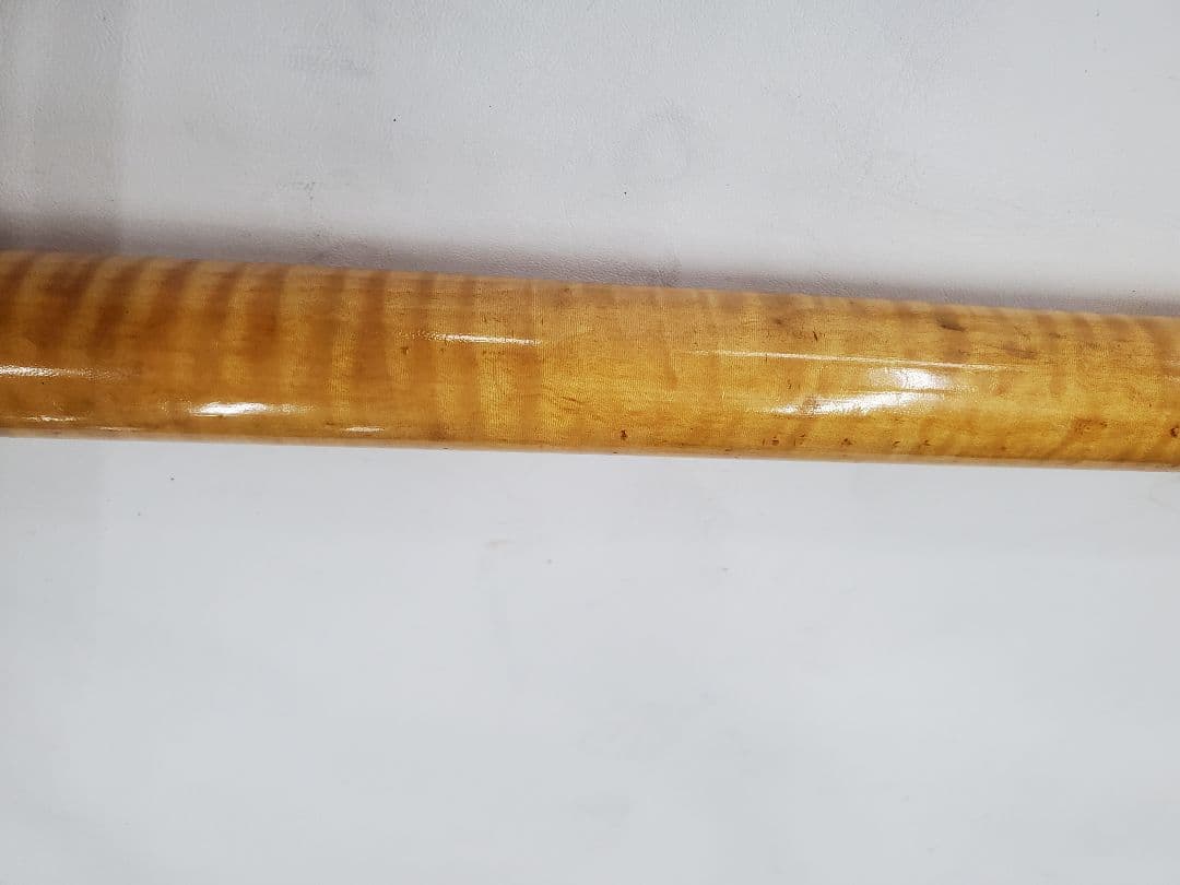 カーリーメープル　虎杢　トラ目　キュー　杖　材木　極トラ目