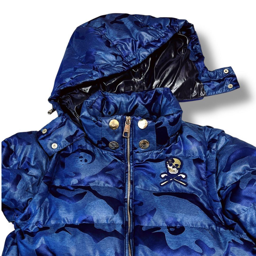 MARK & LONA ゴルフ 4way ダウンジャケット ベスト スカル 迷彩